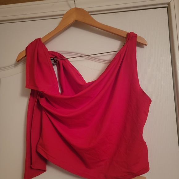 Red Strapless Dress - Picture 2 of 2